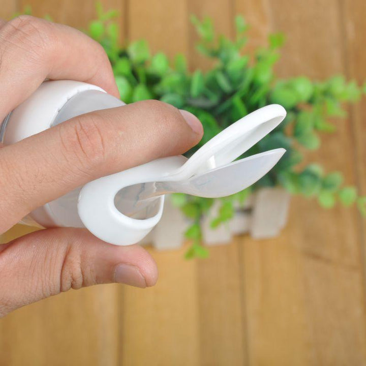 Silicone Baby Feeding Bottle With Spoon For Less Mess