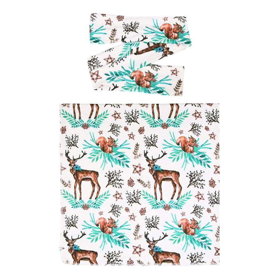 Newborn Wrap & Bow Set for Dreamy Floral Photos