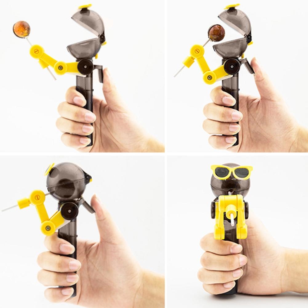Robot Lollipop Holder — Playful Candy Cover Toy
