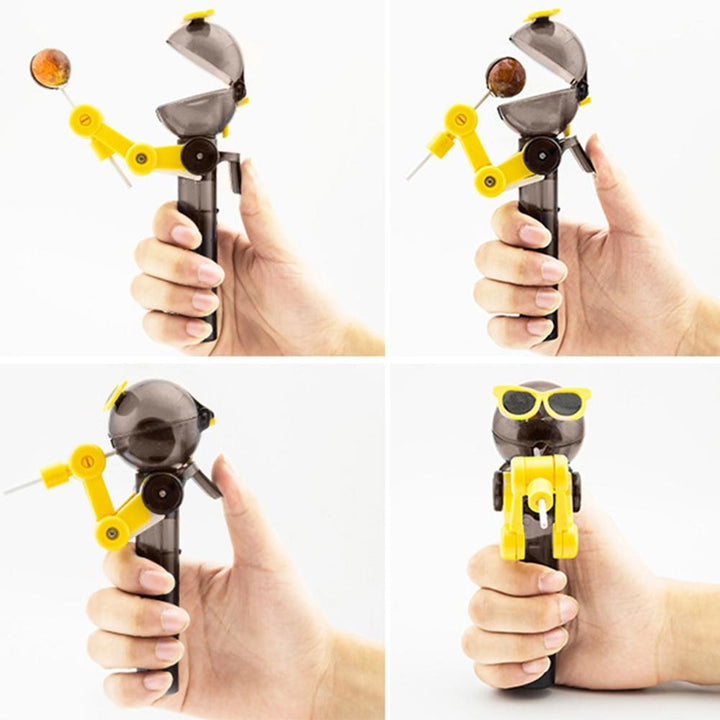 Robot Lollipop Holder — Playful Candy Cover Toy