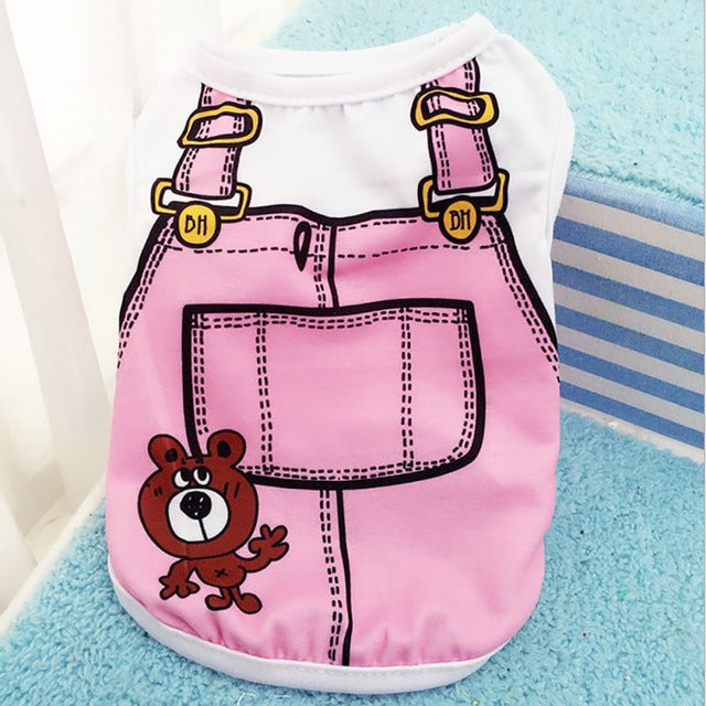 Pet Summer Vest Outfit for Cute Small Dogs and Cats