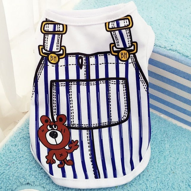 Pet Summer Vest Outfit for Cute Small Dogs and Cats