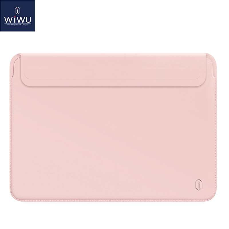 MacBook Pro Sleeve Case, Navy PU Leather Magnetic Flap