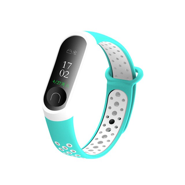 Xiaomi Mi Band 3 & 4 Sport Strap, Breathable Two-Tone