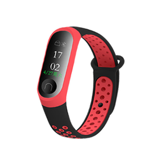Xiaomi Mi Band 3 & 4 Sport Strap, Breathable Two-Tone
