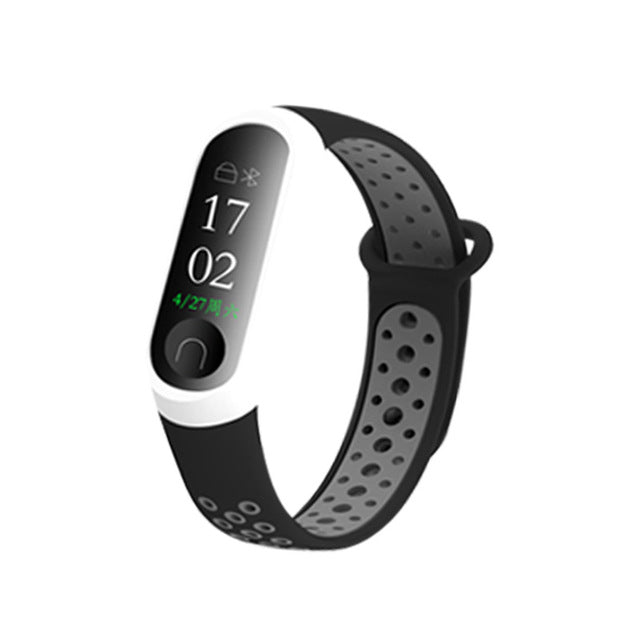 Xiaomi Mi Band 3 & 4 Sport Strap, Breathable Two-Tone