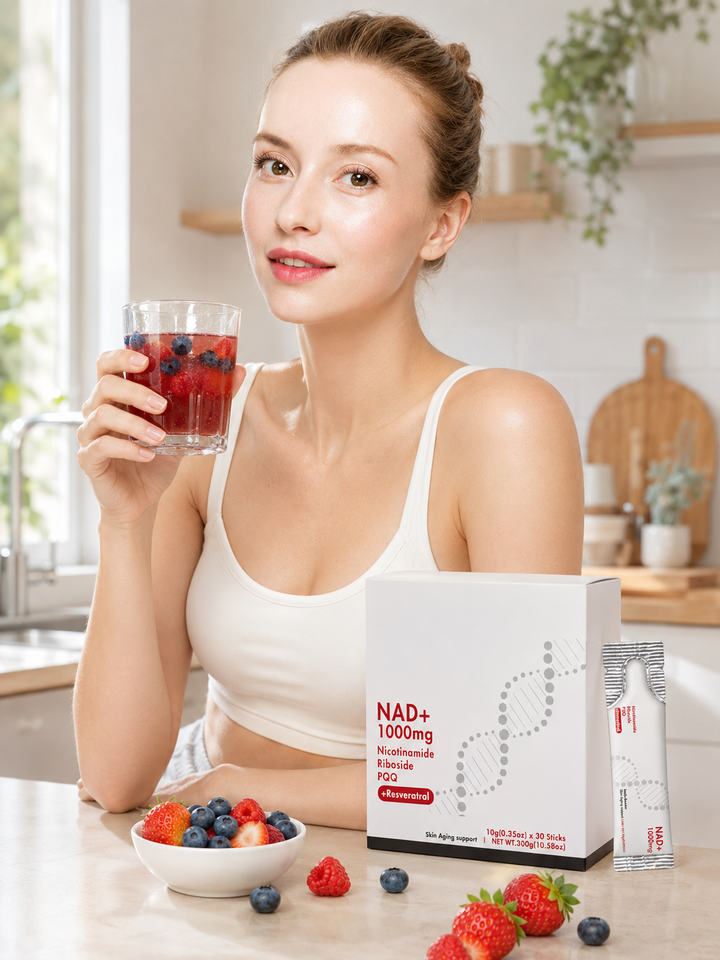 Niacinamide Drink Powder — 63% NAD+ Boost, Anti-Aging Energy