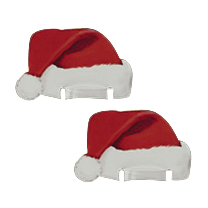 Christmas Wine Glass Markers Santa Hat Set of 10