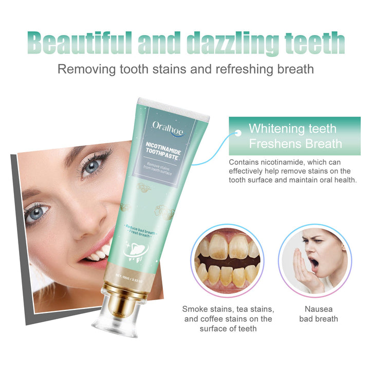 Nicotinamide Toothpaste for Surface Stains & Fresh Breath