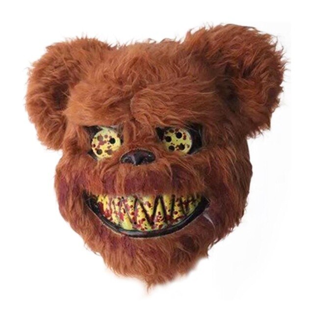 Creepy Teddy Bear Mask for Halloween Costume Parties