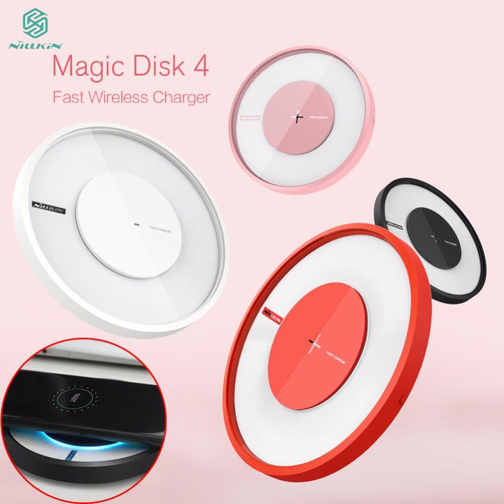 Fast Qi Wireless Charging Pad for Desk and Nightstand