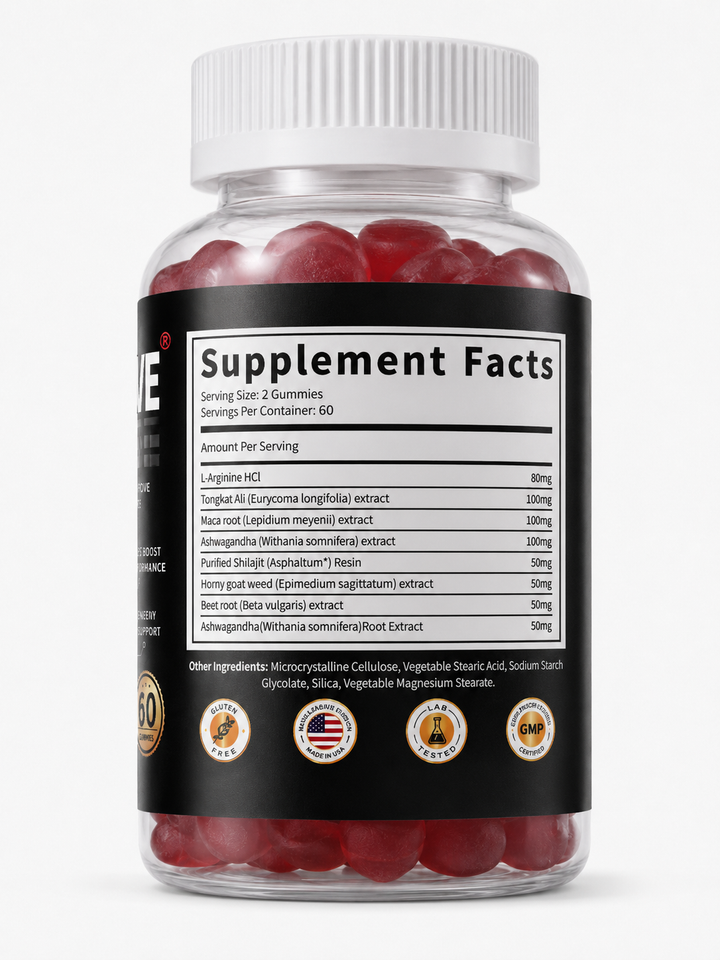 Nitric oxide enhanced gummies