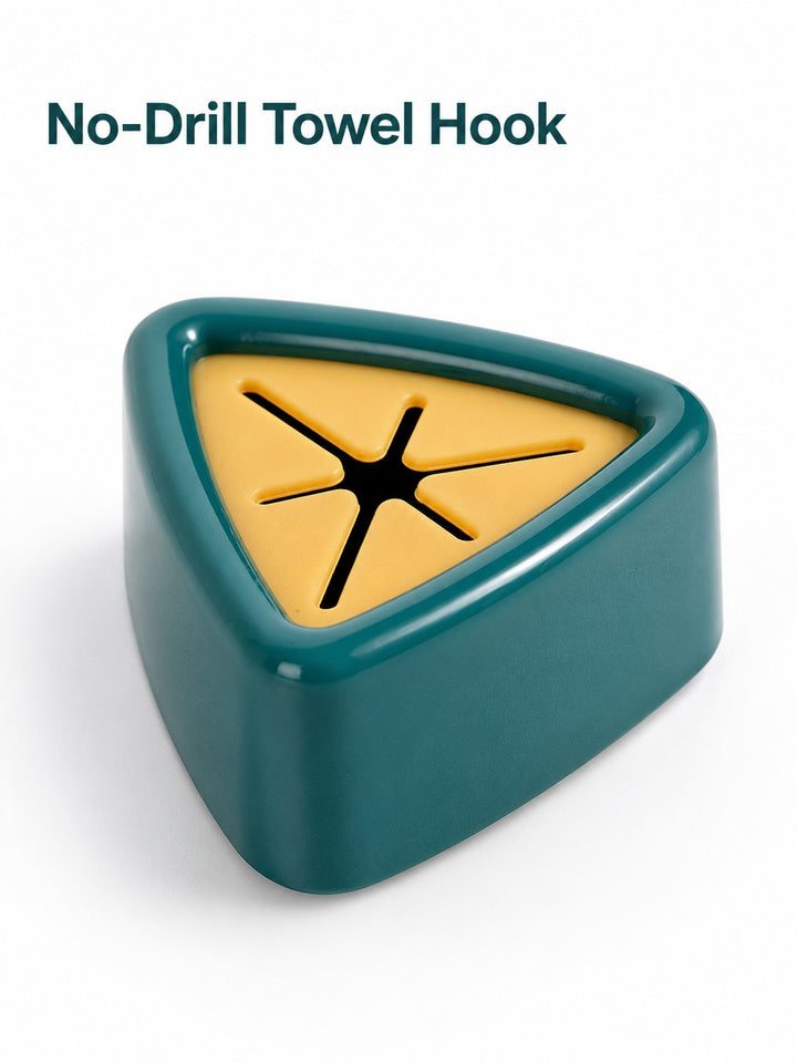No-Drill Towel Hook for Kitchen Rags and Bathroom Walls