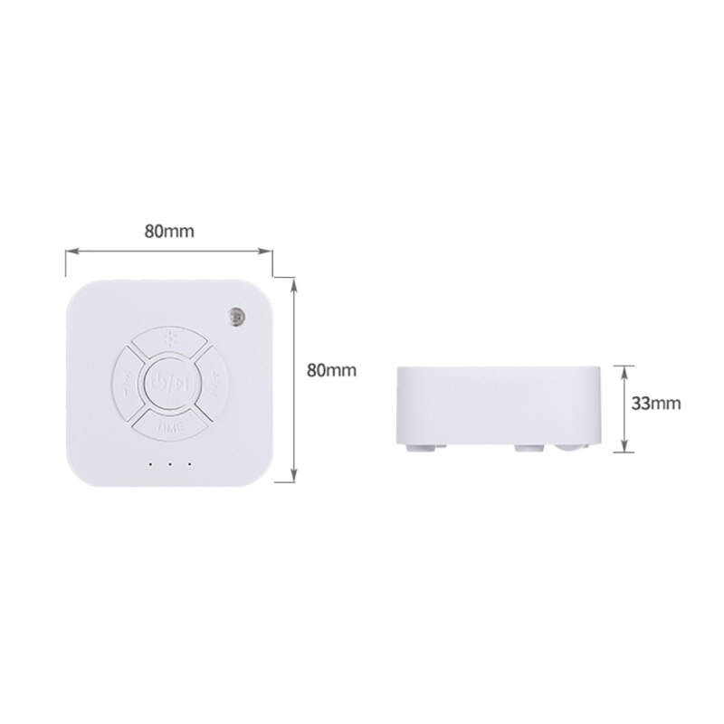 Compact Sleep Sound Machine with Music and Breathing Light