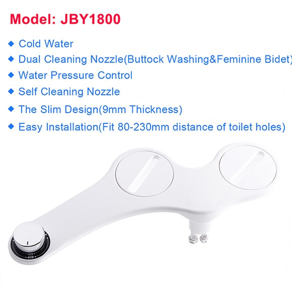 Non Electric Bidet Attachment with Adjustable Pressure