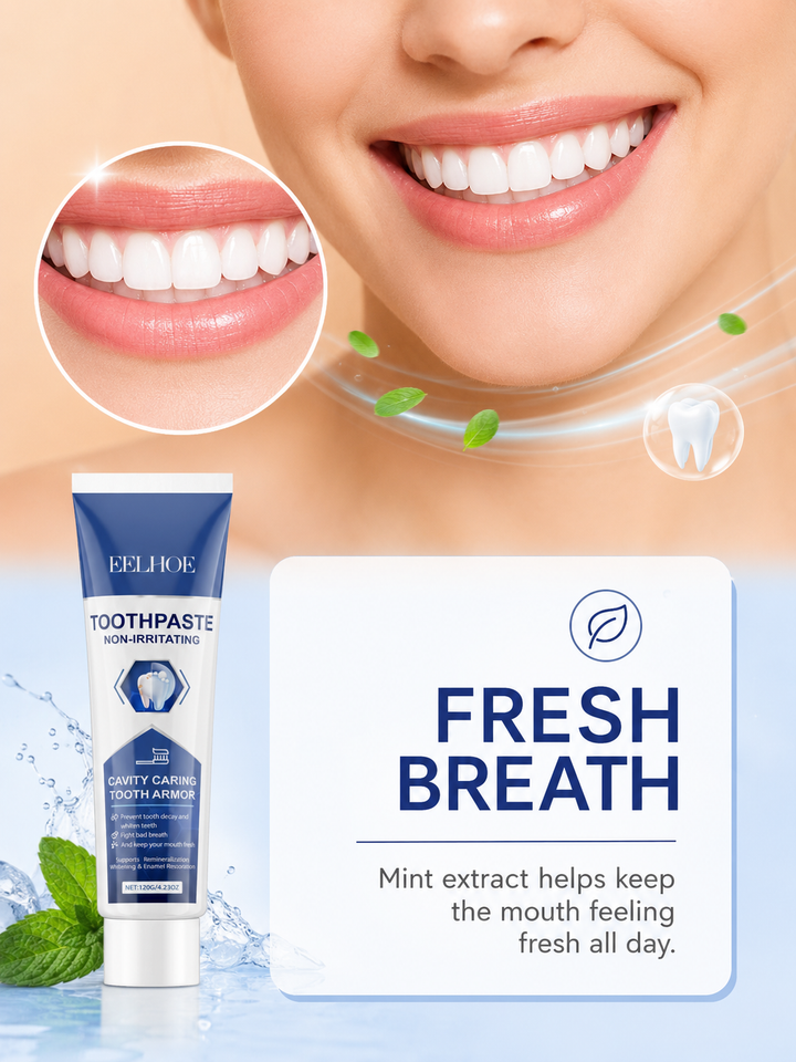 Non‑Irritating Toothpaste — Cavity Care & Whitening