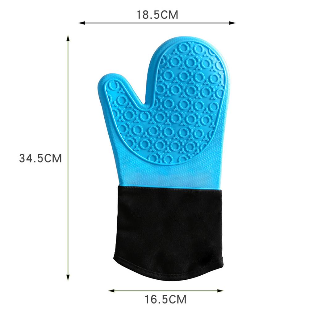 Non-Slip Silicone Oven Mitts: Heat-Resistant Long Cuff