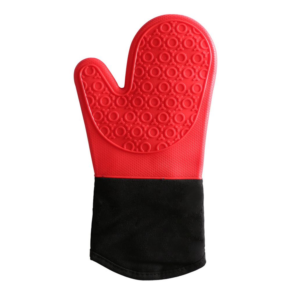 Non-Slip Silicone Oven Mitts: Heat-Resistant Long Cuff