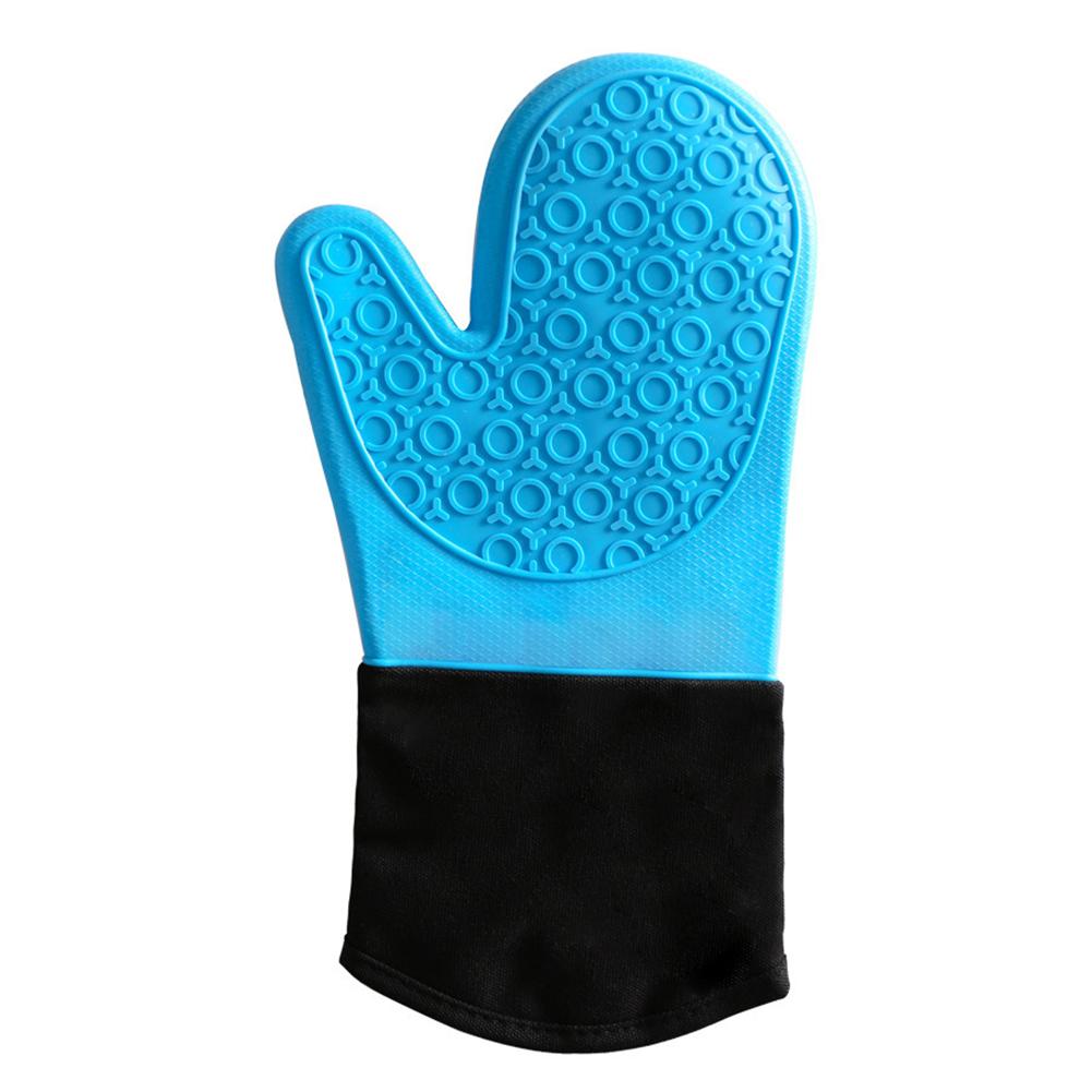 Non-Slip Silicone Oven Mitts: Heat-Resistant Long Cuff