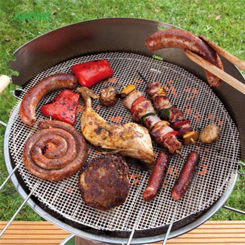 Nonstick BBQ Grill Mat for Small Foods & Easy Cleanup