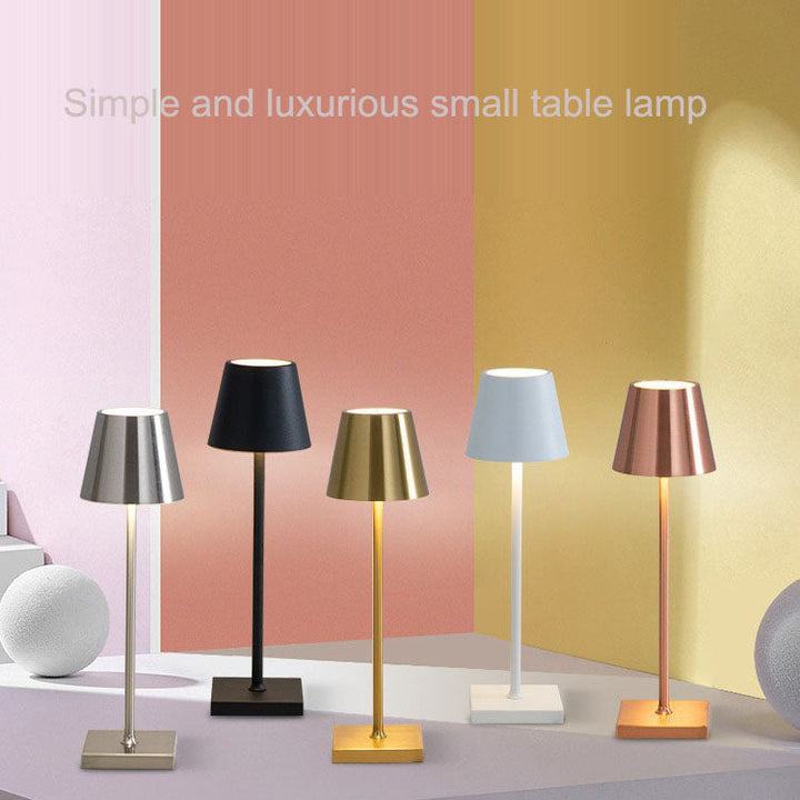 Cordless Touch Table Lamp with Dimmable Tri-Color Light