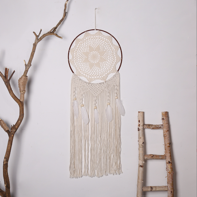 Large Boho Dream Catcher Wall Hanging for Cozy Decor
