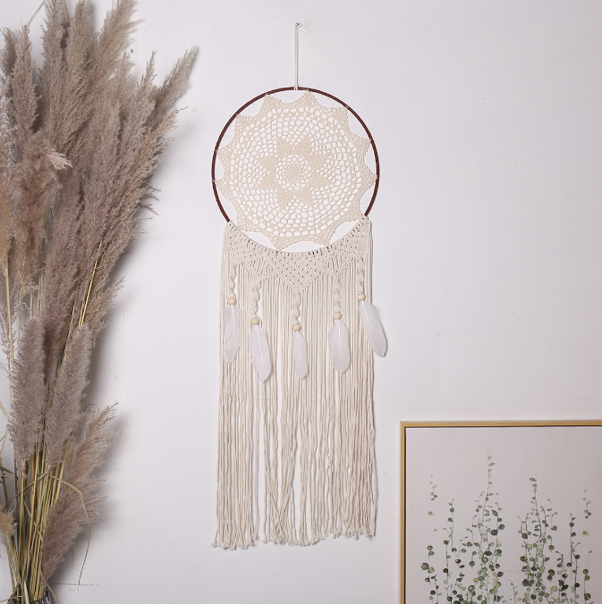 Large Boho Dream Catcher Wall Hanging for Cozy Decor