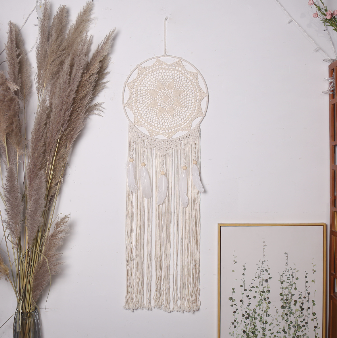 Large Boho Dream Catcher Wall Hanging for Cozy Decor
