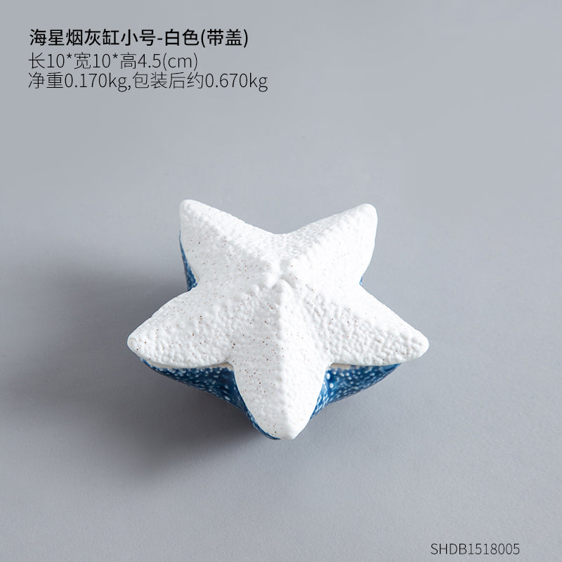 Ceramic Ashtray Set – Nordic Coastal Tabletop Decor