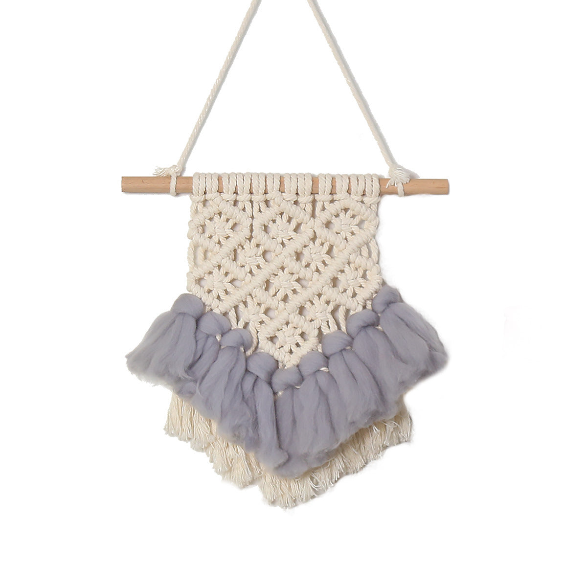 Hand-Woven Wall Tapestry for Cozy Nordic Room Texture