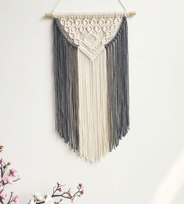 Macrame Wall Tapestry for Cozy Nordic Farmhouse Decor