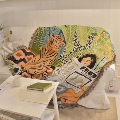Throw Blankets - Floral & Rose Print Throw Blankets