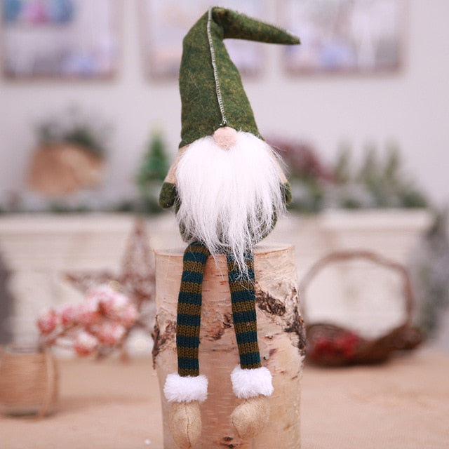 Nordic Plush Gnome Ornaments for Cozy Christmas Decor