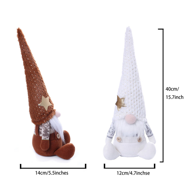 Nordic Christmas Gnome Pair for Cozy Holiday Decor