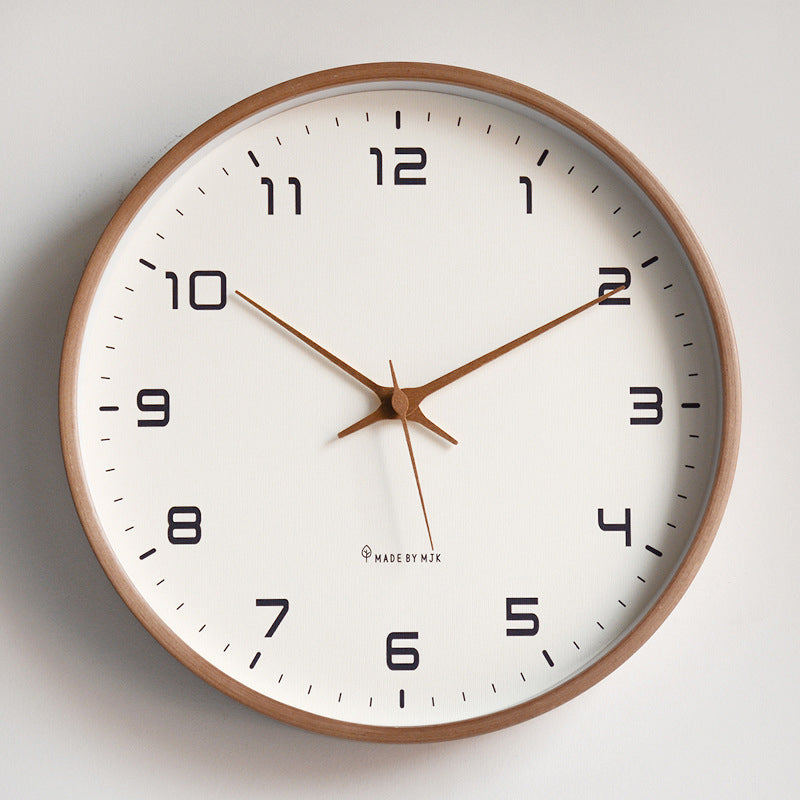 Nordic Wood Wall Clock for Easy, Elegant Readability