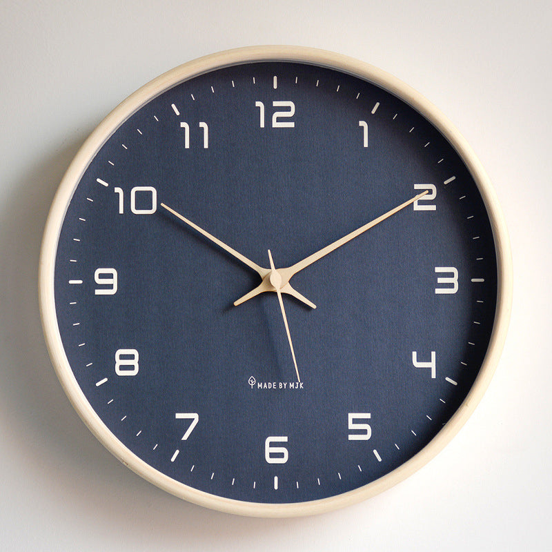 Nordic Wood Wall Clock for Easy, Elegant Readability