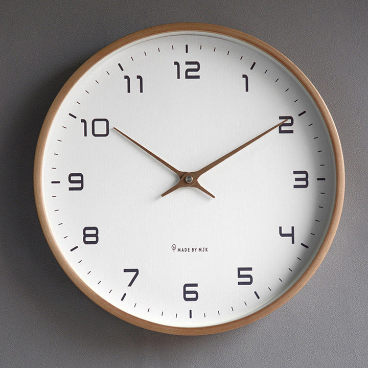 Nordic Wood Wall Clock for Easy, Elegant Readability