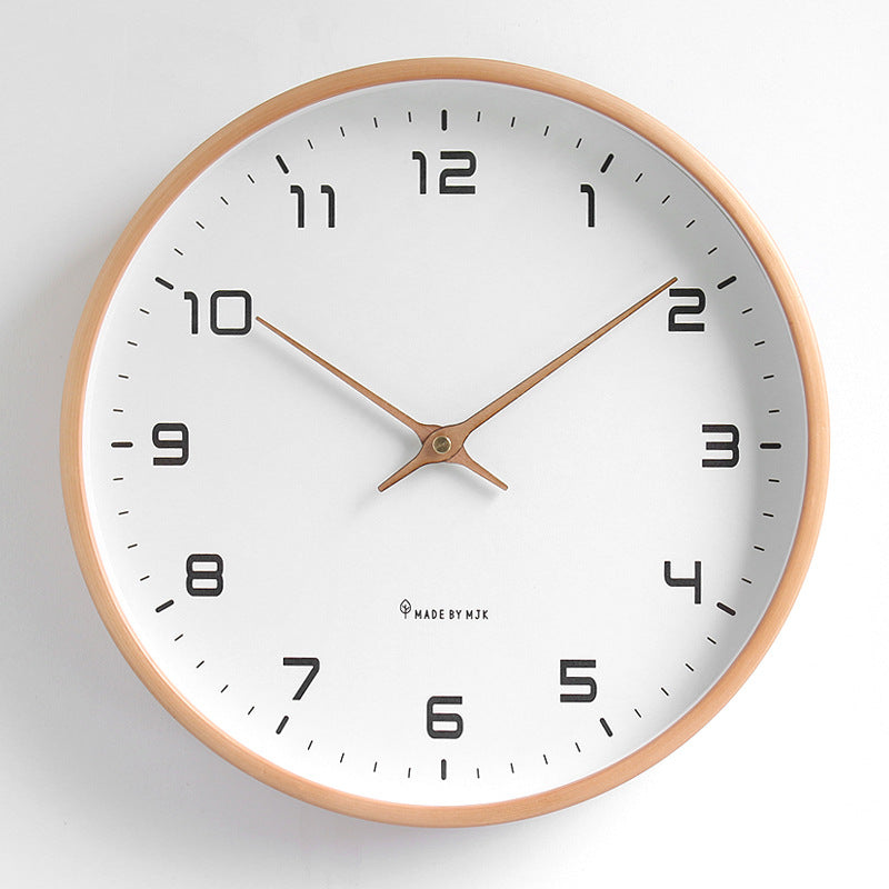 Nordic Wood Wall Clock for Easy, Elegant Readability