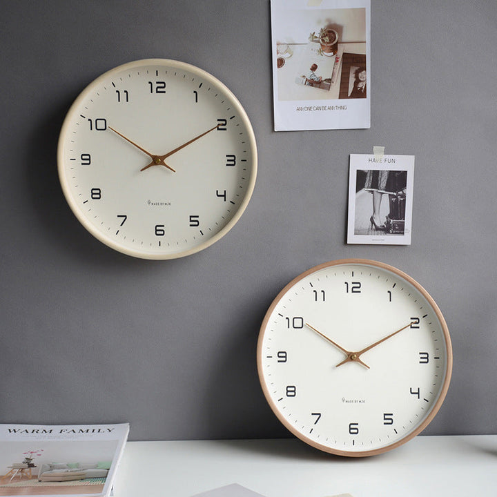 Nordic Wood Wall Clock for Easy, Elegant Readability