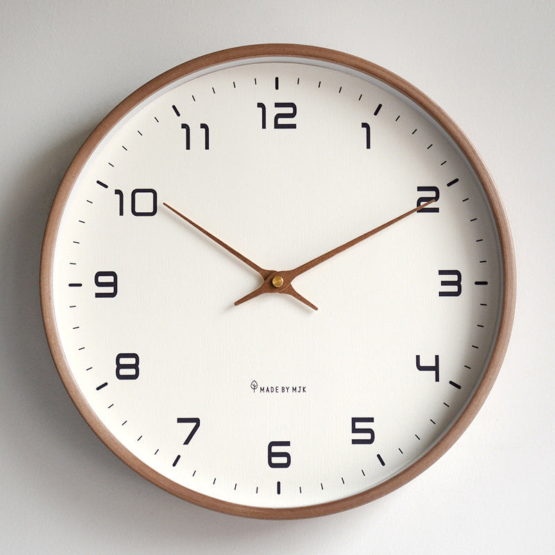Nordic Wood Wall Clock for Easy, Elegant Readability