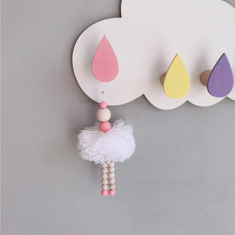 Wooden Ballerina Hanging Decor for Whimsical Nurseries