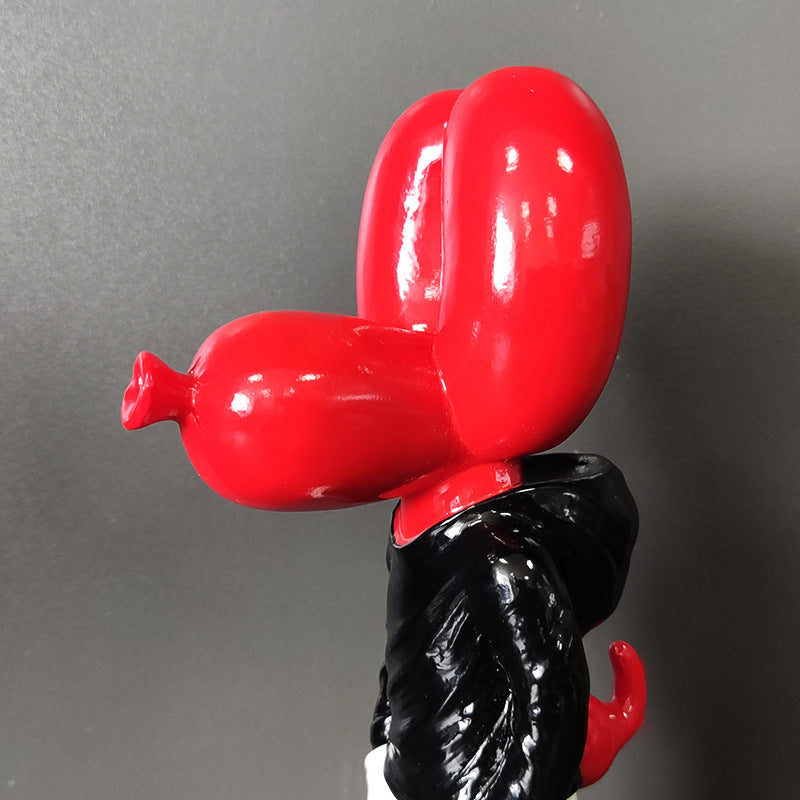 Balloon Dog Resin Sculpture for Playful Modern Decor