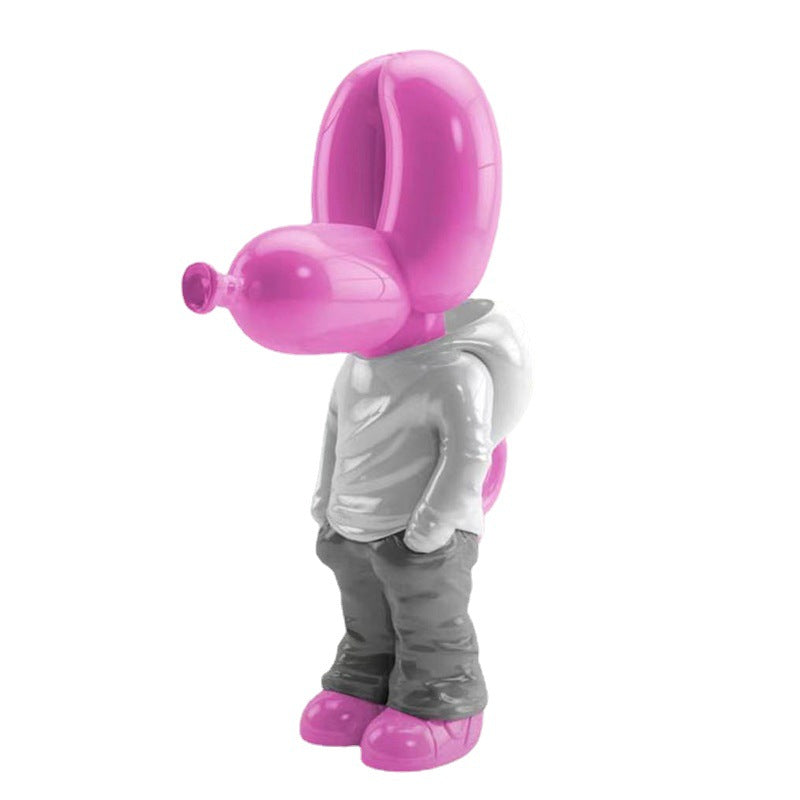 Balloon Dog Resin Sculpture for Playful Modern Decor