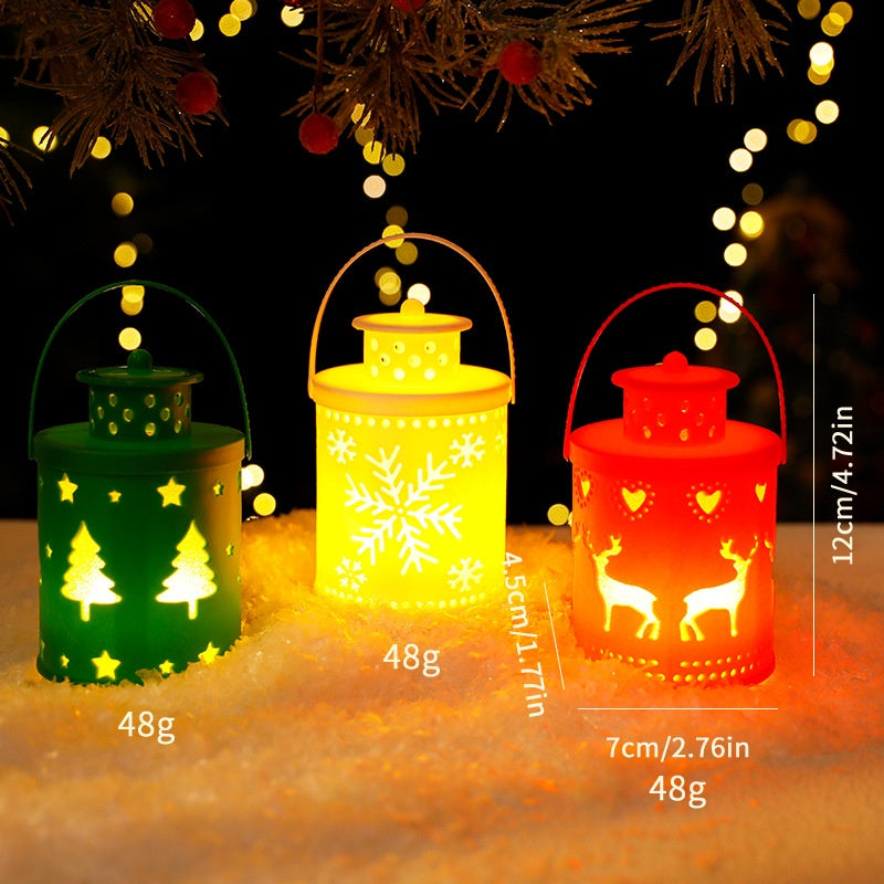 Nordic Christmas Lantern for Cozy Holiday Glow Decor