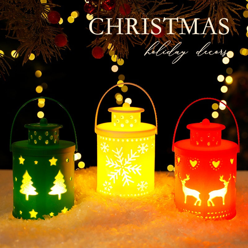 Nordic Christmas Lantern for Cozy Holiday Glow Decor