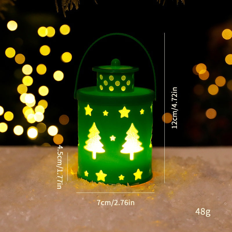 Nordic Christmas Lantern for Cozy Holiday Glow Decor