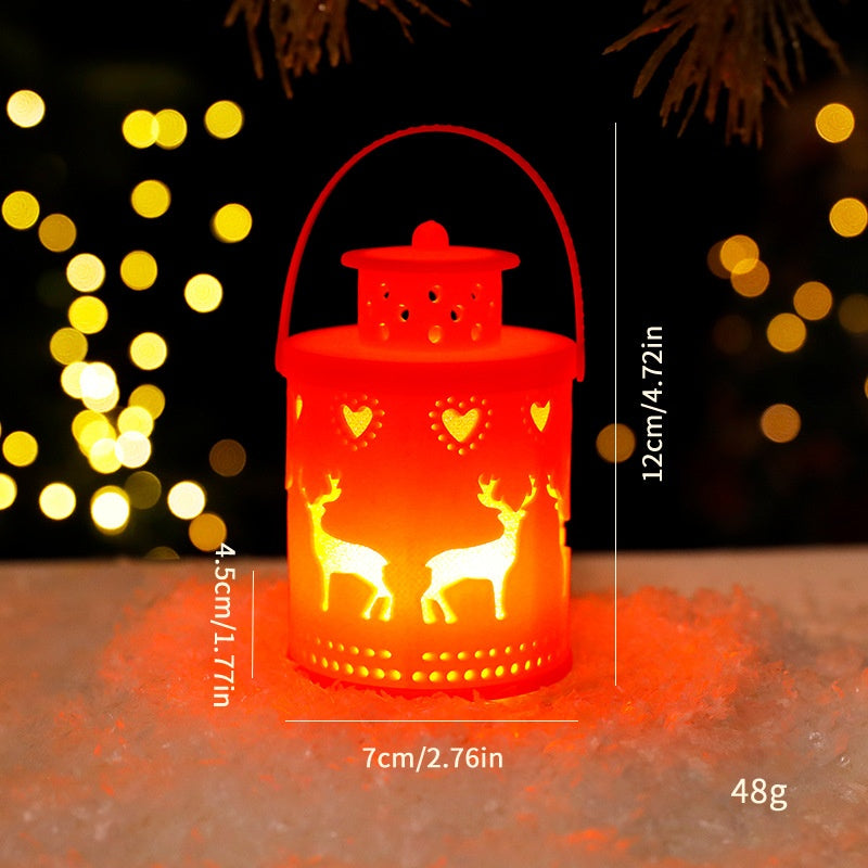 Nordic Christmas Lantern for Cozy Holiday Glow Decor