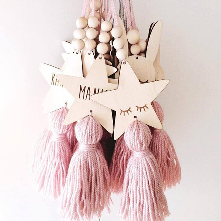 Personalized Wooden Star Wall Decor for Nurseries