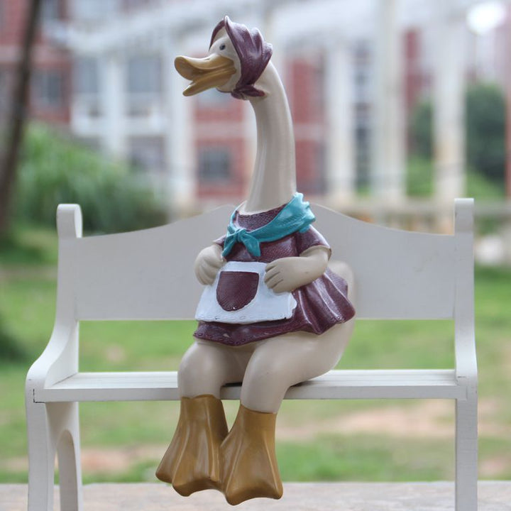 Nordic Duck Couple Decor for Whimsical Home Charm Accent
