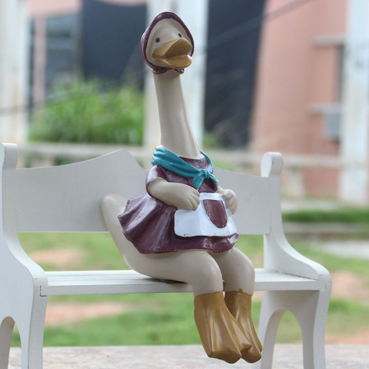 Nordic Duck Couple Decor for Whimsical Home Charm Accent